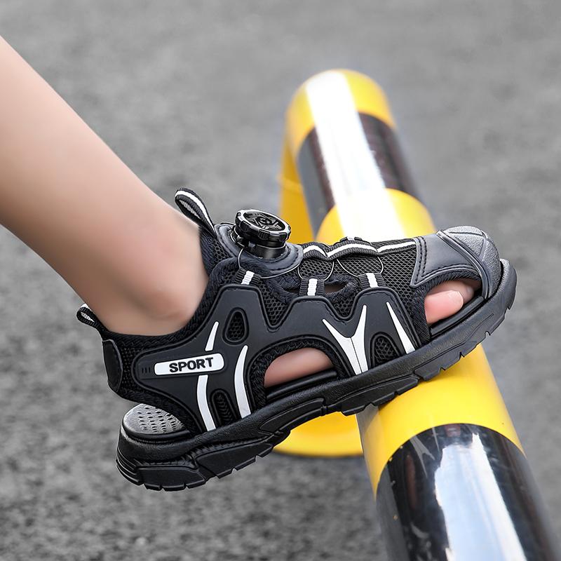 29-39 Sandali Estivi Antiscivolo Resistenti all'Usura Traspiranti alla Moda con Punta Chiusa Scarpe da Spiaggia per Bambini