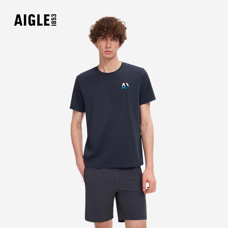 Aigle Men s Cool-Feel Printed Short Sleeve T-Shirt L