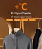 Men's Wool Lyocell Zipper Stand Collar Sweater - Autumn/Winter 2025