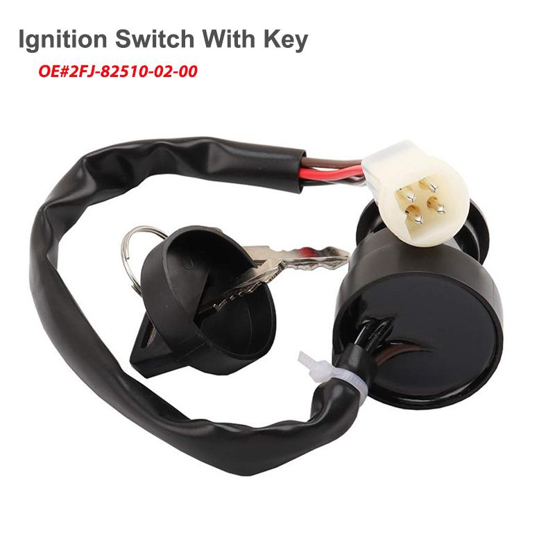 YFM350 Ignition Switch With Key For Yamaha Warrior 350 Banshee 350 YFZ 87-1994 Big Bear 350 YFM350 4x4 1990-1994 2FJ-82510-02-00