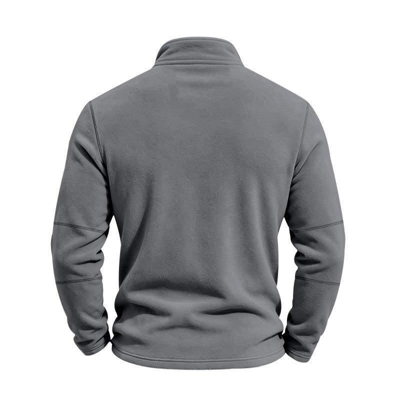 Men Zipper Sweatshirts Quarter Zip Pullover Half Zipper Hoodie Men Gym Man Autumn Solid Men's Sweatshirt Coat