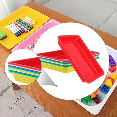 10 Pieces Serving Trays Party Buffet Platters Container Storage Plates for Camping