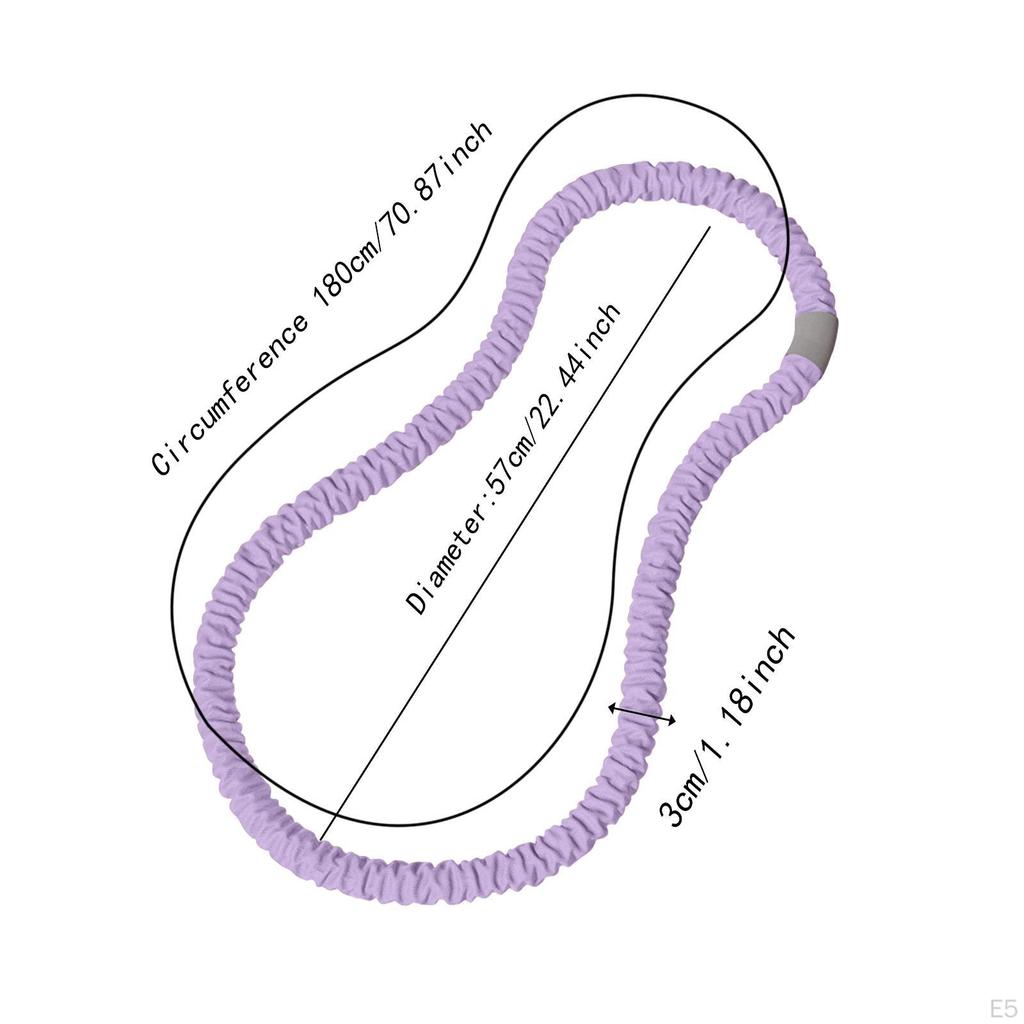 Weighted Fitness Hoop Abdomen Circles,Portable,Workout,Indoor Exercise Spring Circle