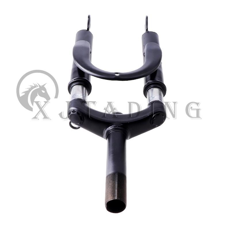 Horquilla de Suspensión Delantera de 12 Pulgadas Soporte de Acero Aleado Para Motocicleta Bicicleta MTB Patinete Eléctrico Tubo Delantero Accesorios de Amortiguación