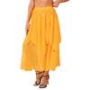 Ladies Sequin Beaded Belly Dance Skirt Chiffon Fabric Elastic Waistband Performance Costume Practice Dancewear