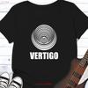 Vertigo Records Logo T Shirt Classic 70s Vinyl Label Black Rock Vintage Graphic Breathable Versatile