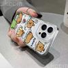 Cartoon Tier Süßes Capybara Handyhülle Für iPhone 16 15 14 13 12 11 Pro Max Mini XS XR X 7 8 Plus Stoßfest Weiche Klare Hülle