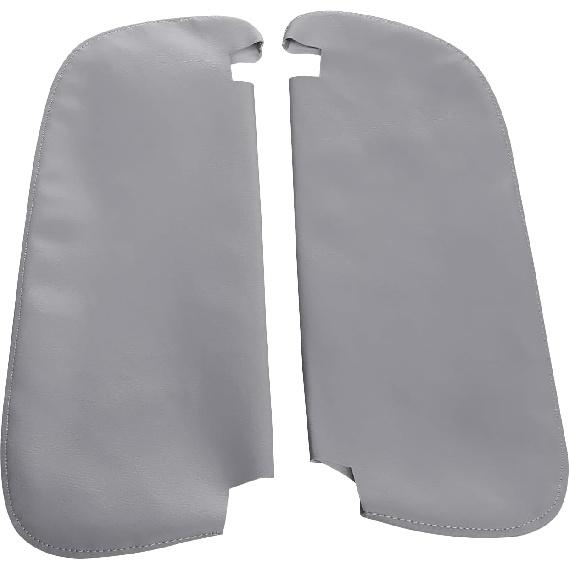 Left & Right Sun Visor Replacement Leather Cover Gary for Dodge RAM 1994 1995 1996 1997 1998 1999 2000 2001