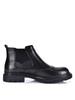 Men's Genuine Leather Chelsea Boots - Velvet Lined, Breathable, Trendy Mid-Top Martin Style
