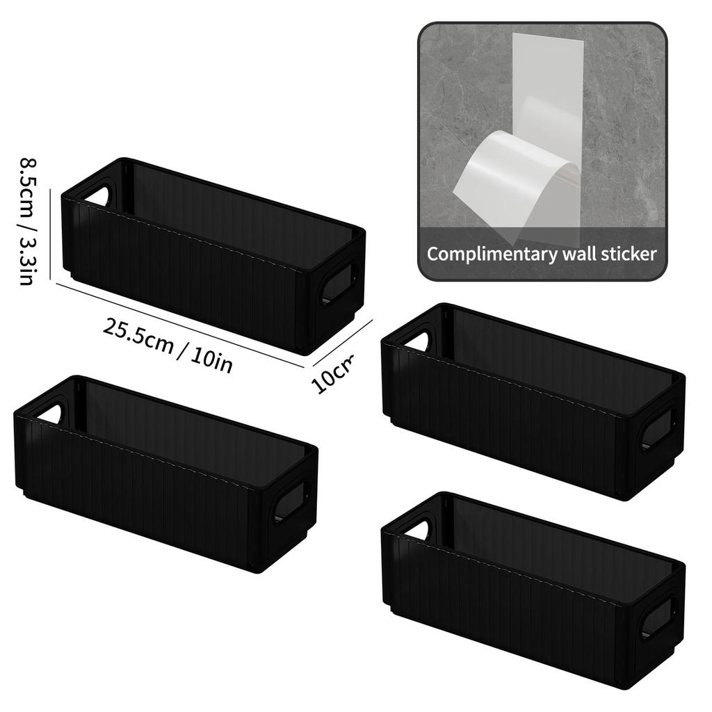 Kitchen Cabinet Door Storage Organizer Wall Mounted Punch Free Plastic Folding Storage Box Multifunctional Shelf