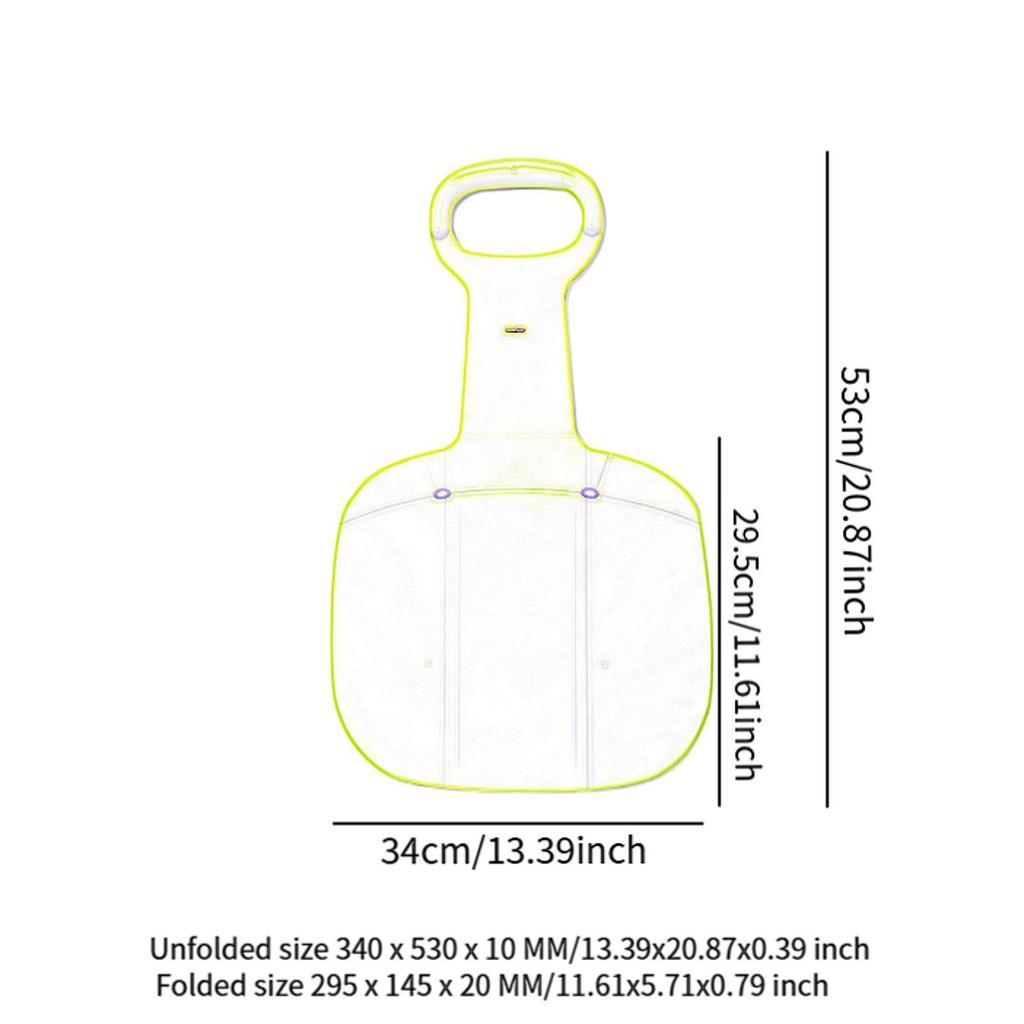 Outdoor Portable Snow Sled for Children Adults Lightweight Sliding Board Winter Ski Sledge for Snow Grass
