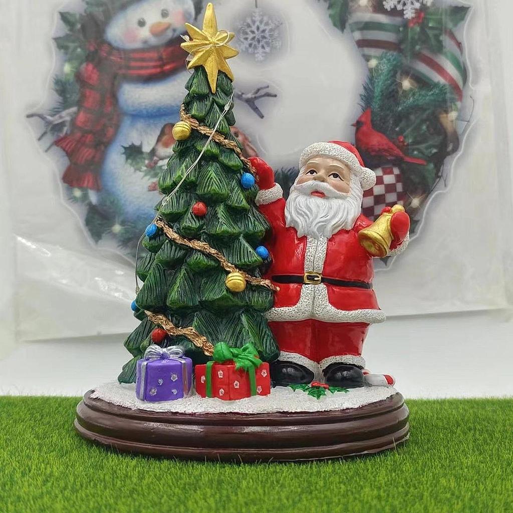 Christmas Figurine Decoration Home Decor Decorative Statue for Desk Cafe