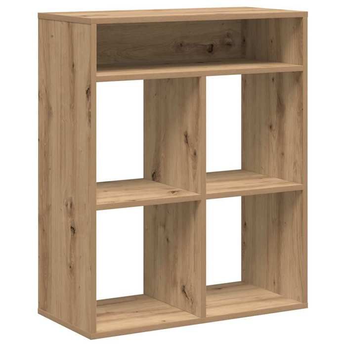 VidaXL Bookcase Artisan Oak 66x31x80 Cm Engineered Wood, Storage Cabinet, Storage Shelf, Unit of 860300