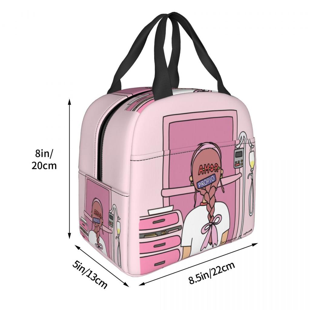 Custom Enfermera En Apuros Doctor Nurse Medicine Insulated Lunch Tote Bag for Women Resuable Cooler Thermal Bento Box Children