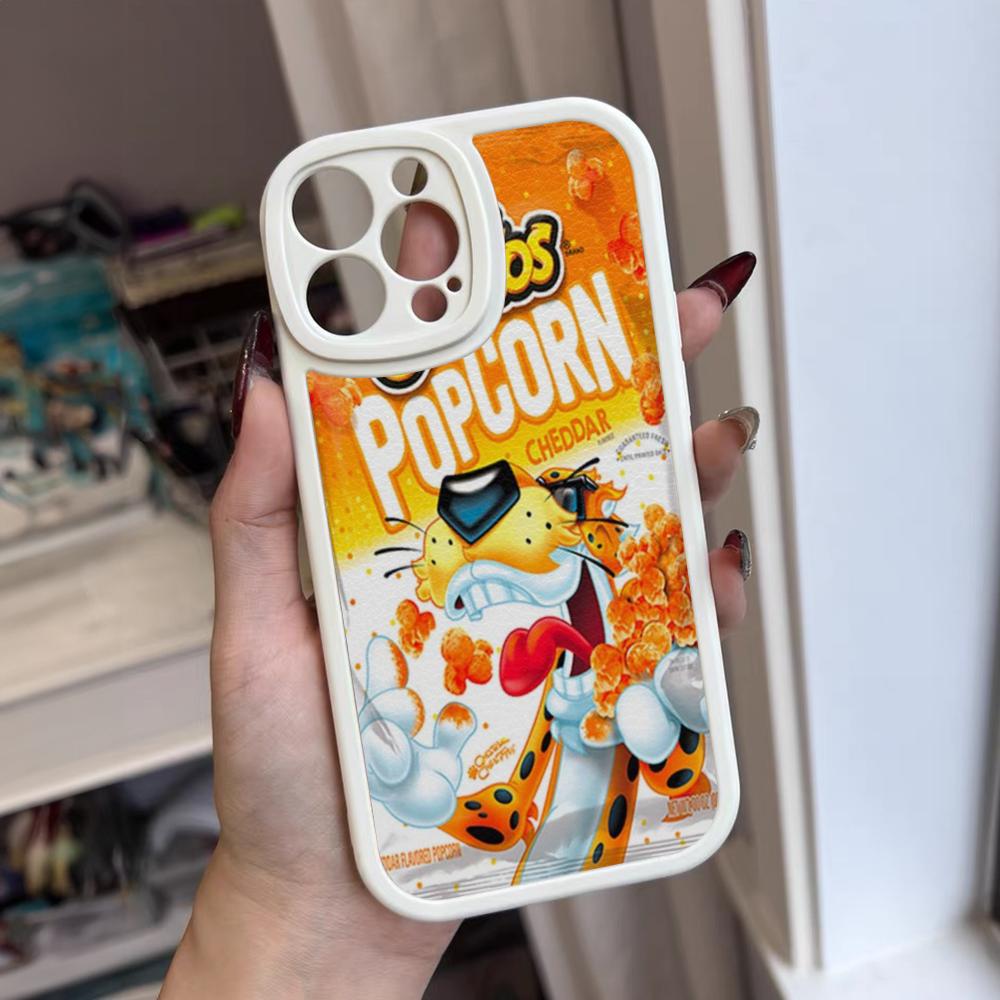 

snack food Cheetos Phone Case For Iphone 16 15 14 12 13 Pro Max 11 Mini Xs Puls Lambskin Silicone Cover iPhone15 ProMax
