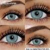 14.5mm Natural Brown Color Contact Lenses 1 Pair Soft Comfort Yearly Use Blue Eye Lenses Gray Pupils Lens Green Contact