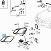 Benz E-Class W212 Headlight Sealing Strip (Part Numbers: 2128260591, 2128260691)