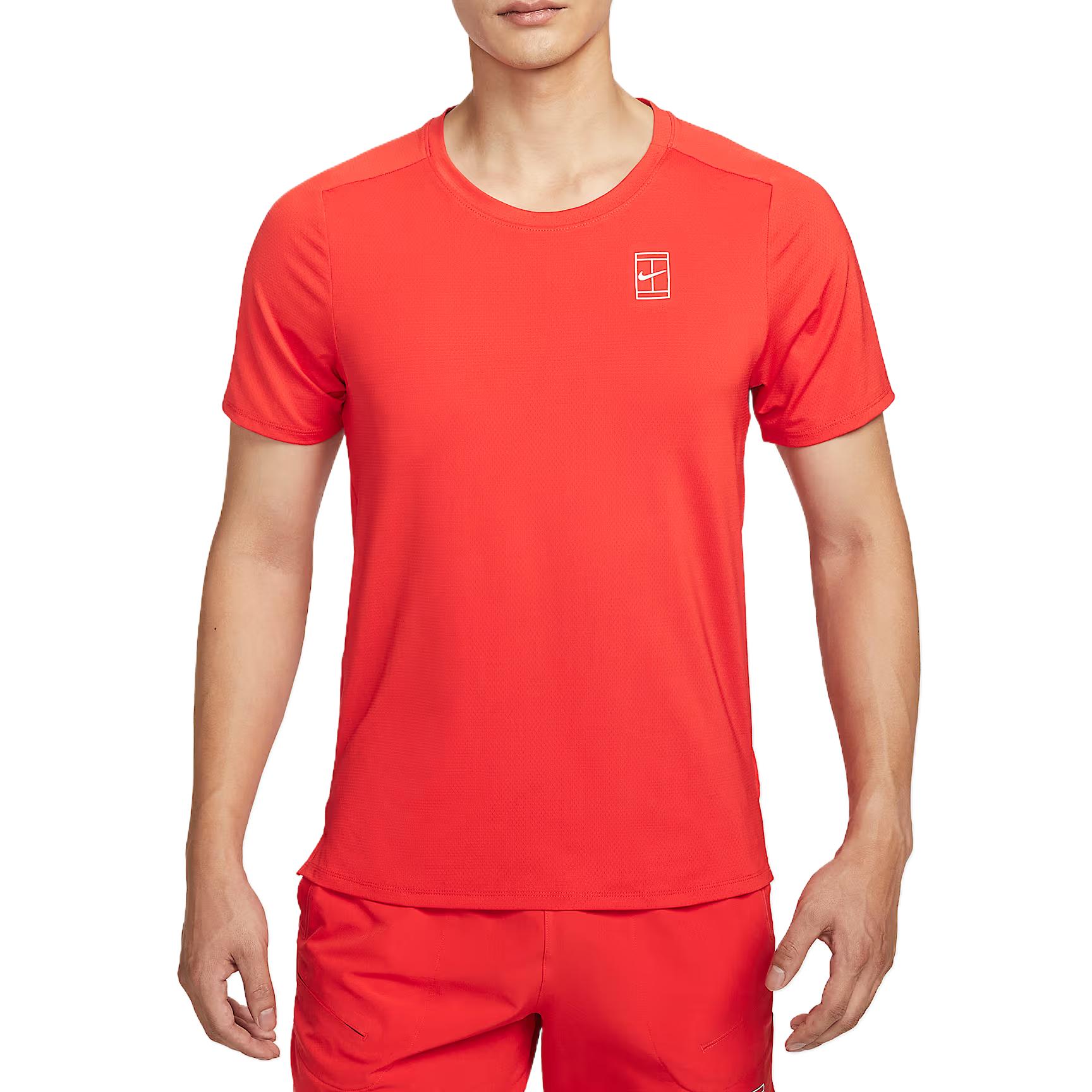 

Nike Court Advantage Dri-FIT Moisture-Wicking Breathable Solid Color Tennis Shirt Men tops FZ6911-673 XXL