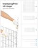 SONGMICS Gabion Basket, Metal Gabion Cage with 5 X 10 Cm Mesh for Stones, Galvanised, Garden Decor Wall Partition, 100 X 90 X 30 Cm, Silver