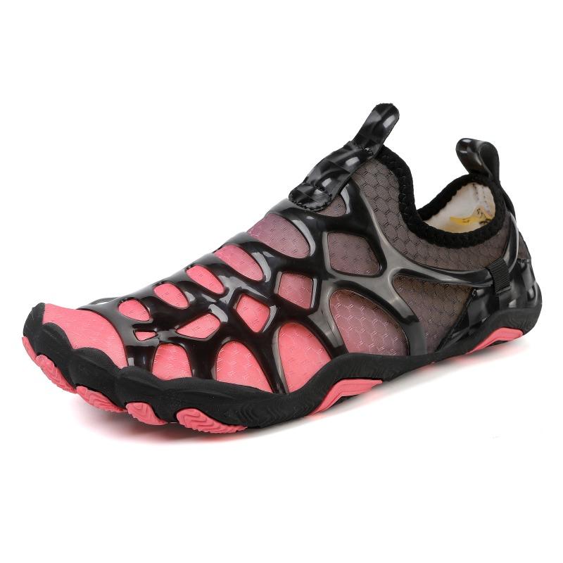 Men Women Water Shoes Quick Dry Breathable Non-slip Beach Swim Aqua Shoes Women 46 красный