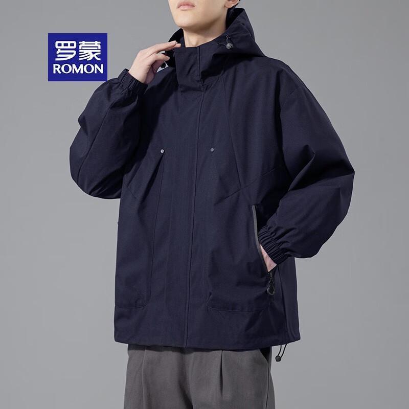 ROMON Men's High-Quality 3-Proof Hooded Outdoor Jacket