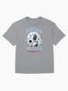 Gintama Dynamic Silver Hair Samurai Wave Circle Athletic Graphic Oversized Unisex T-Shirt