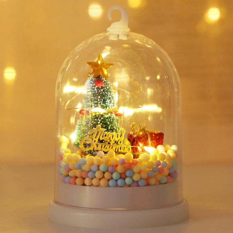 Christmas decorations, Christmas tree, night lights, luminous small hanging lights, snow ornaments, Christmas gifts