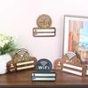 1Pc Rustic Wooden WiFi Password Sign Minimalist Durable Wall-Mounted Wireless Network Indicator Plaque Home Decoration