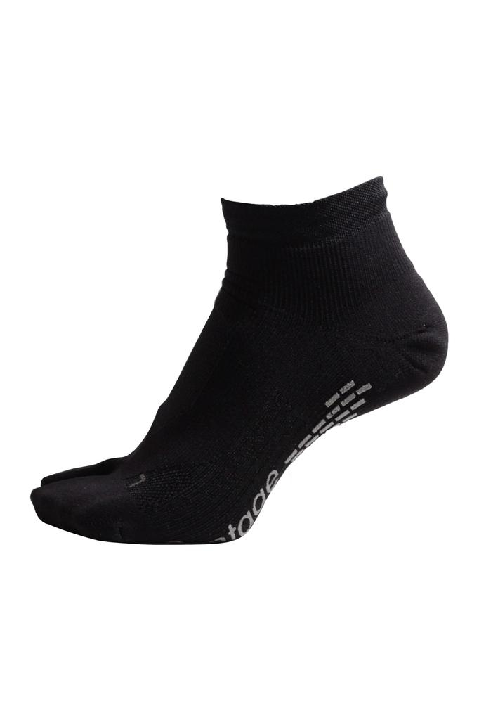 Lantage Official Athlete Round PRO V2 Short Golf Made In Golf IF38 Socks, Japan, Men's/Women's, Non-Slip, Grip, Socks, (Sizes 23-25cm, Black)