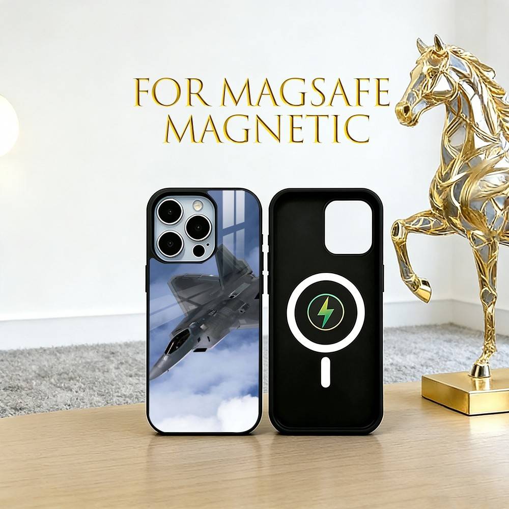 

Military Aircraft Warship Fighter Phone Case For iPhone17,16,15,14,13,12,11 Plus,Pro Magnetic with Magsafe Wireless Charging iPhone17Pro