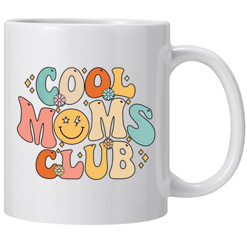 Cool Mom Club Mother'S Day Ceramic Coffee Mug Mommy Tea Cup Moms New Mother
