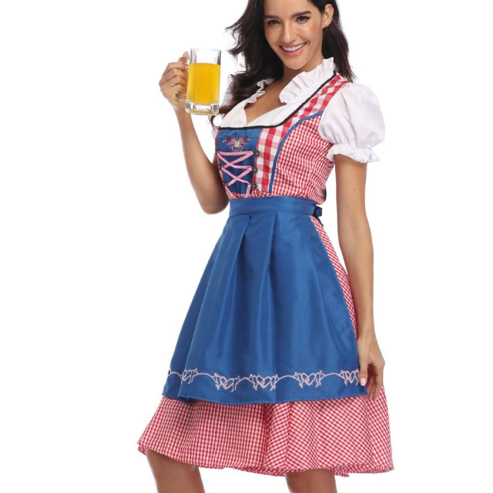 Etnické Dirndl Oktoberfest Party Kostýmový Set