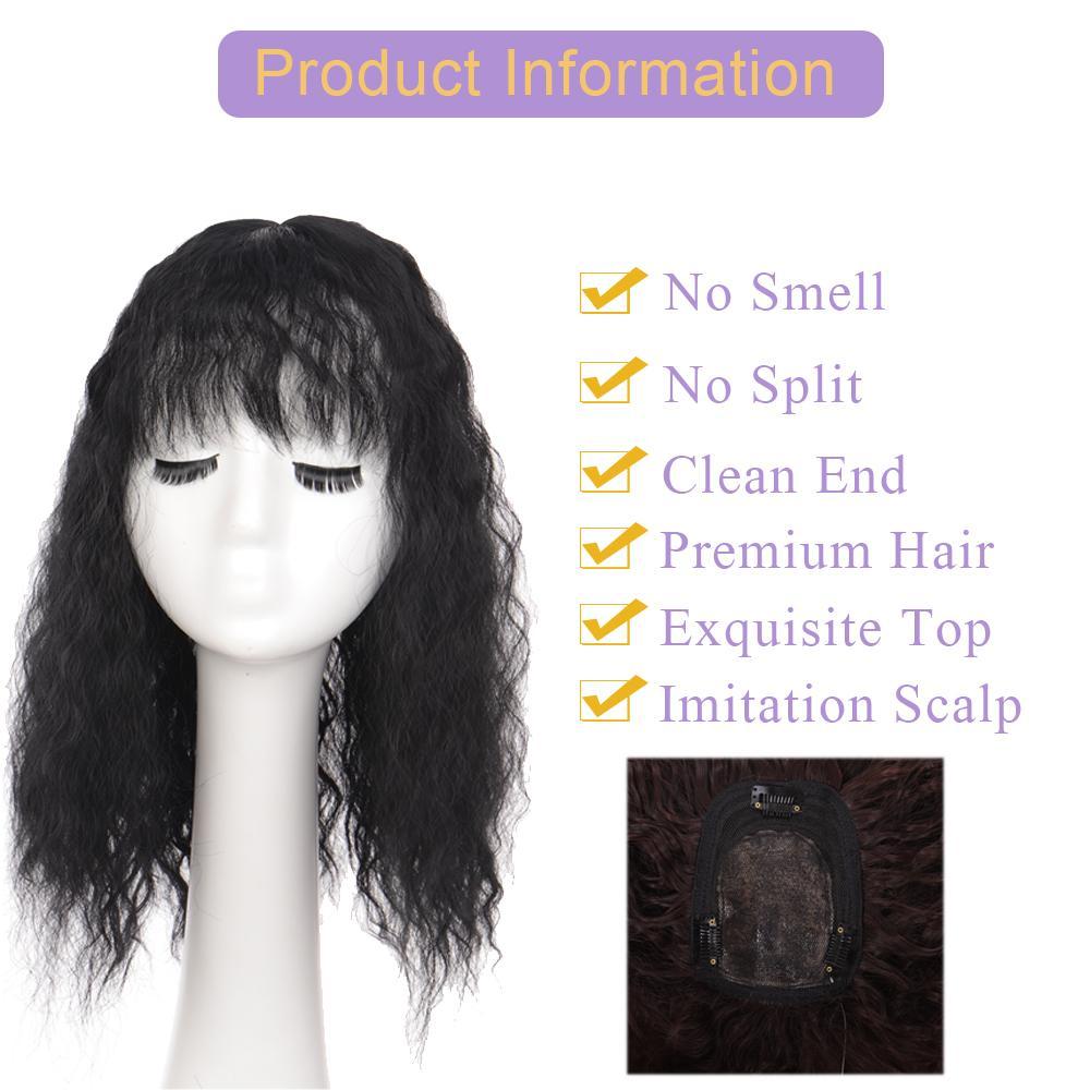 Peruka syntetyczna Trwałe treski Cienki system wymiany dla kobiet Tupeci Trwałe treski z włókna wysokotemperaturowego