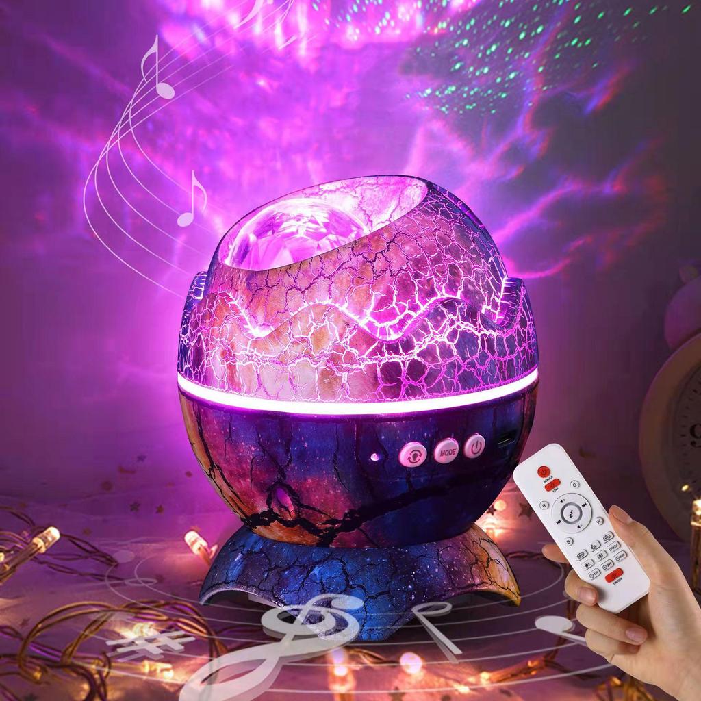 Dinosaur Egg Starry Sky Galaxy Projector with Bluetooth Music and Nebula Effects - Perfect Children's Gift