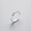 Punk Simple Multilayer Winding Line Finger Rings For Women Men Vintage Silver Color Geometric Twining Metal Open Rings Jewelry