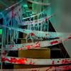 Halloween Blood Stained Haunted Home Gauze Caution Tape Isolation Tape Stained Bandage for Venue Setting Decoration Horror Theme