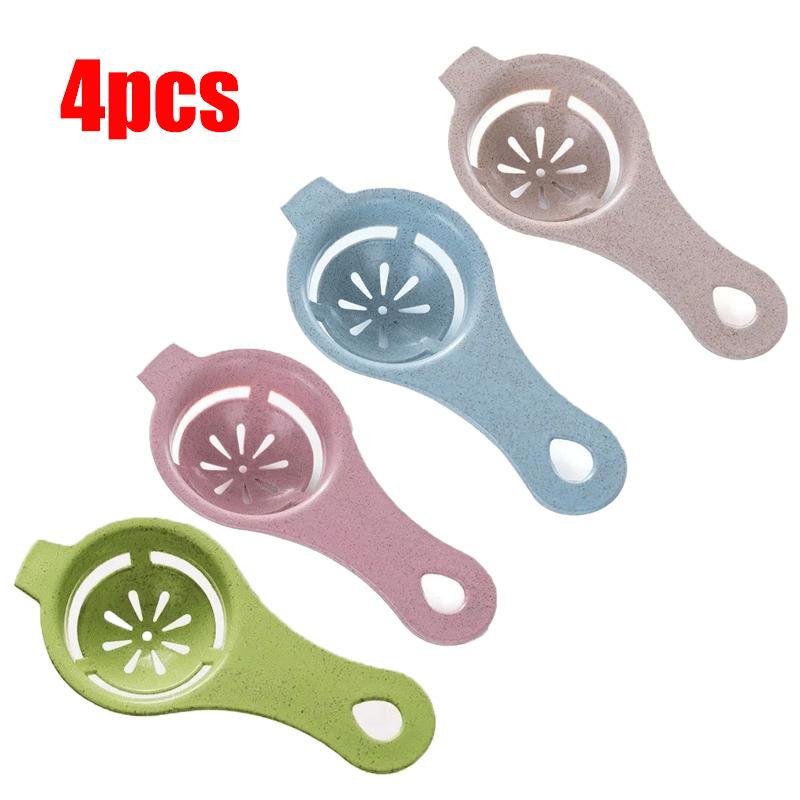 1/2/3/4pcs Stem Egg White Separator White and Yolk Filter Kitchen Baking Separator Kitchen Baked Tool Gadgets 2