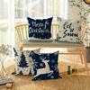 Christmas decoration pillowcase Merry Christmas Christmas tree fawn pattern suitable for home room sofa cushion cover