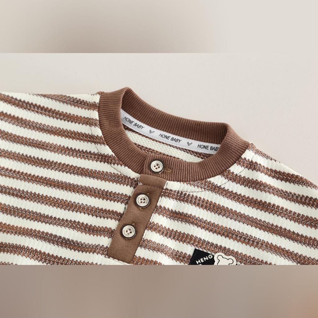 Kids Casual Long-Sleeve Set, Comfortable Daily Wear Outfits