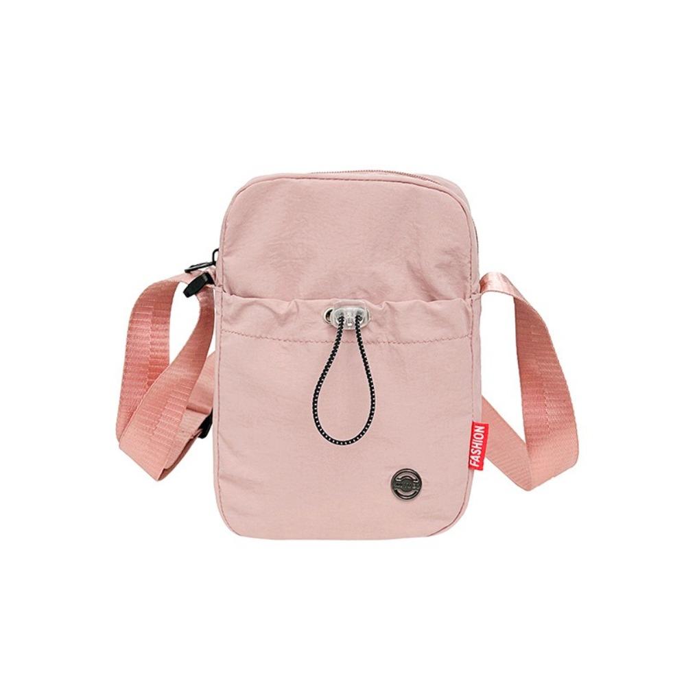 Waterproof Water Bottle Carrier Bag Solid Color Water Cup Bag Drawstring  Crossbody Bag  Girls