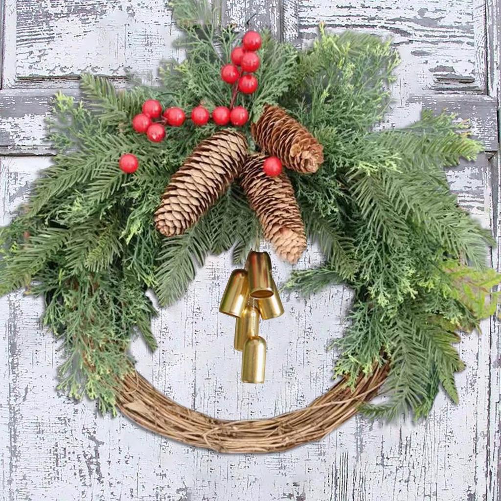 2025 Christmas Wreath Boho Wreath Christmas Day Wreath Home Decoration Door Wall Decoration, Christmas Festival Wreath Decor