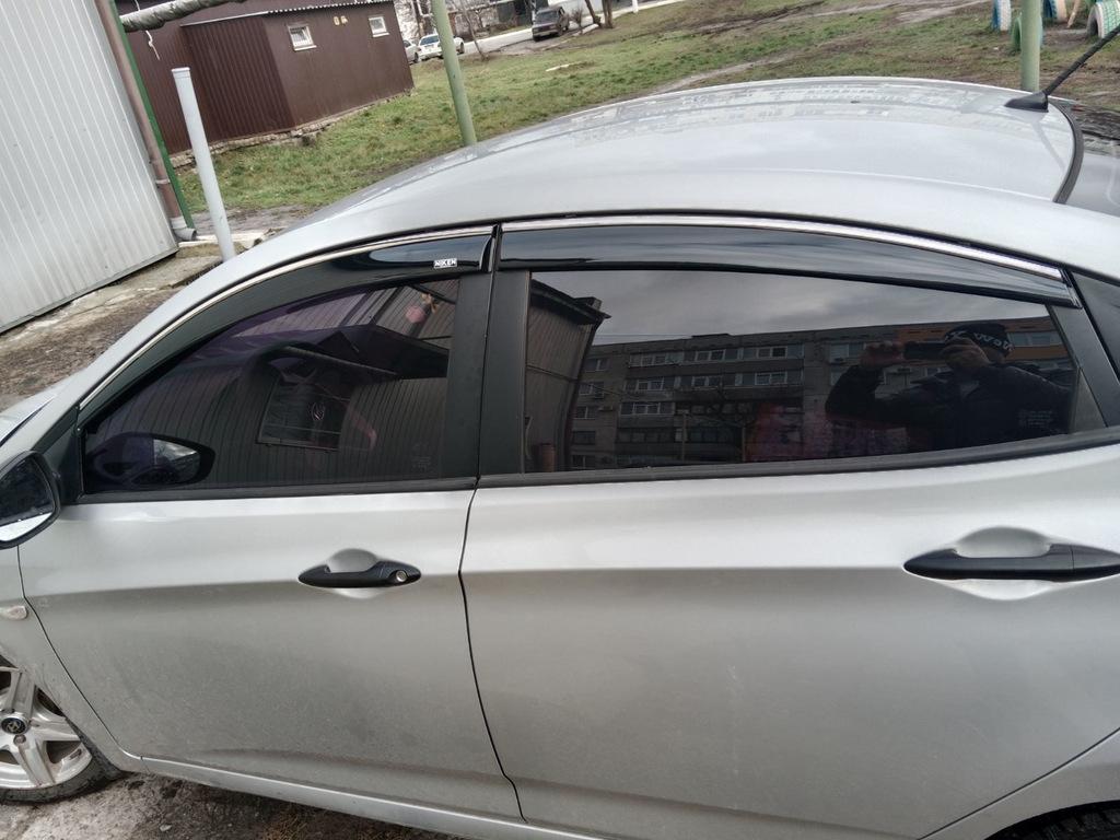 

Вітровики з хромом SD (4 шт, Niken) для Hyundai Accent 2011-2017 рр.