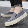 Fashion 2025 Summer Men Breathable Casual Canvas Shoes Comfort Slip on Loafer Soft Penny for Men Driving Boat Shoes Loafers Size 48