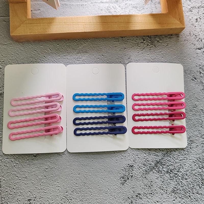4pc Lovely Alloy Colorful Hair Side Clips Hairpin for Women Girls Children Retro Headband for Hair Accessories Headwear Ornament
