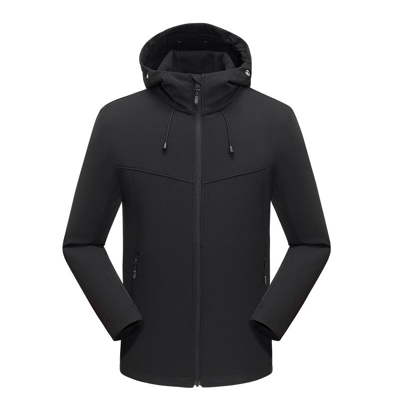 

Мужская водонепроницаемая куртка софтшелл для улицы, женская теплая куртка софтшелл, женская бархатная однослойная ветрозащитная осенняя куртка, тренч M