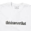 Thisisneverthat Onyx Logo Tee White