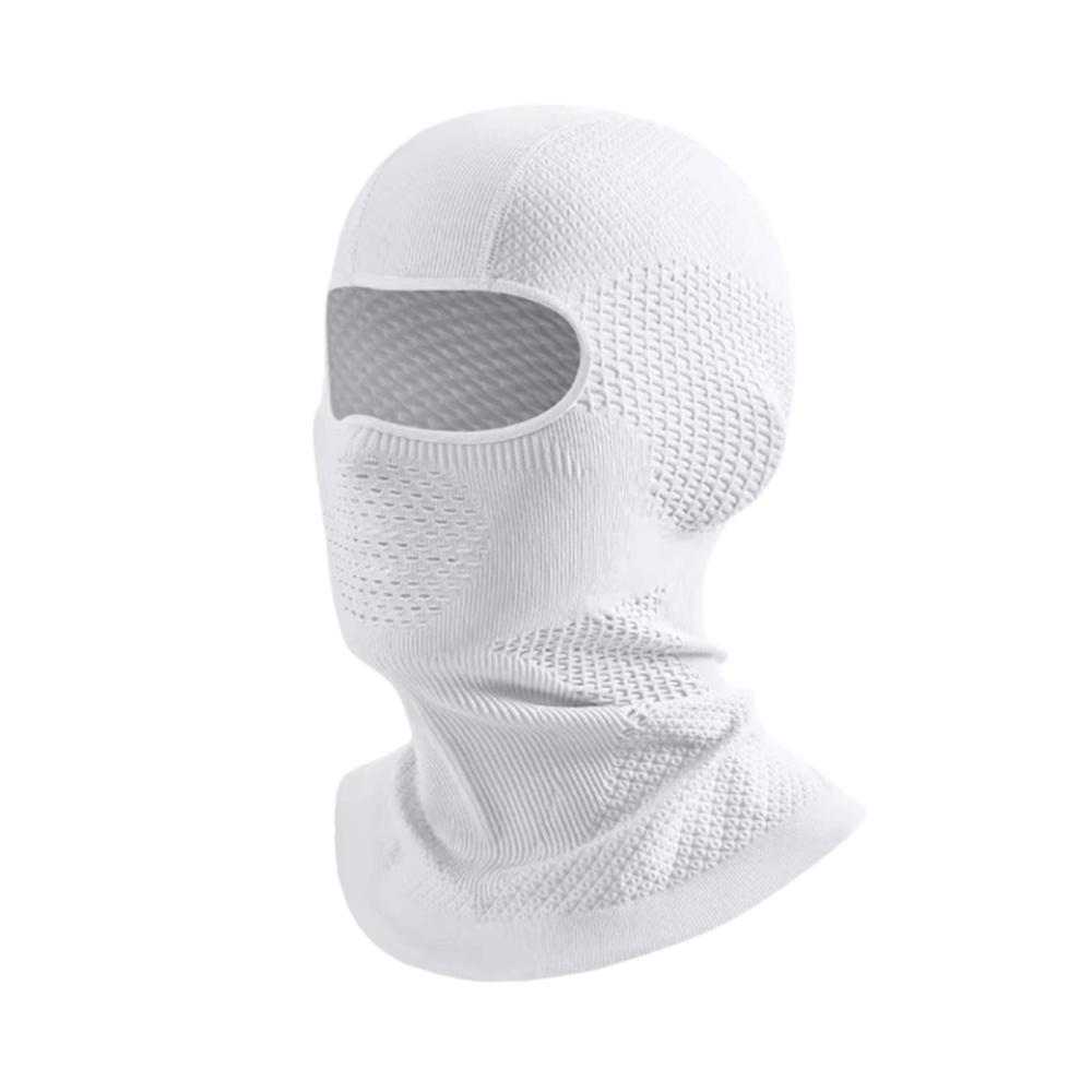 Trendy Warm Breathable Ski Mask Headgear Quick-Drying Windproof Balaclava Full Face Mask Elastic Thermal Helmet Liner Cap Unisex белый