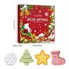 4-teiliges Weihnachts-Badesalzkugel-Set in Geschenkbox. Sanft und feuchtigkeitsspendend für die Haut. Genießen Sie ein perfektes Spa-Erlebnis. Perfektes Weihnachtsgeschenk.