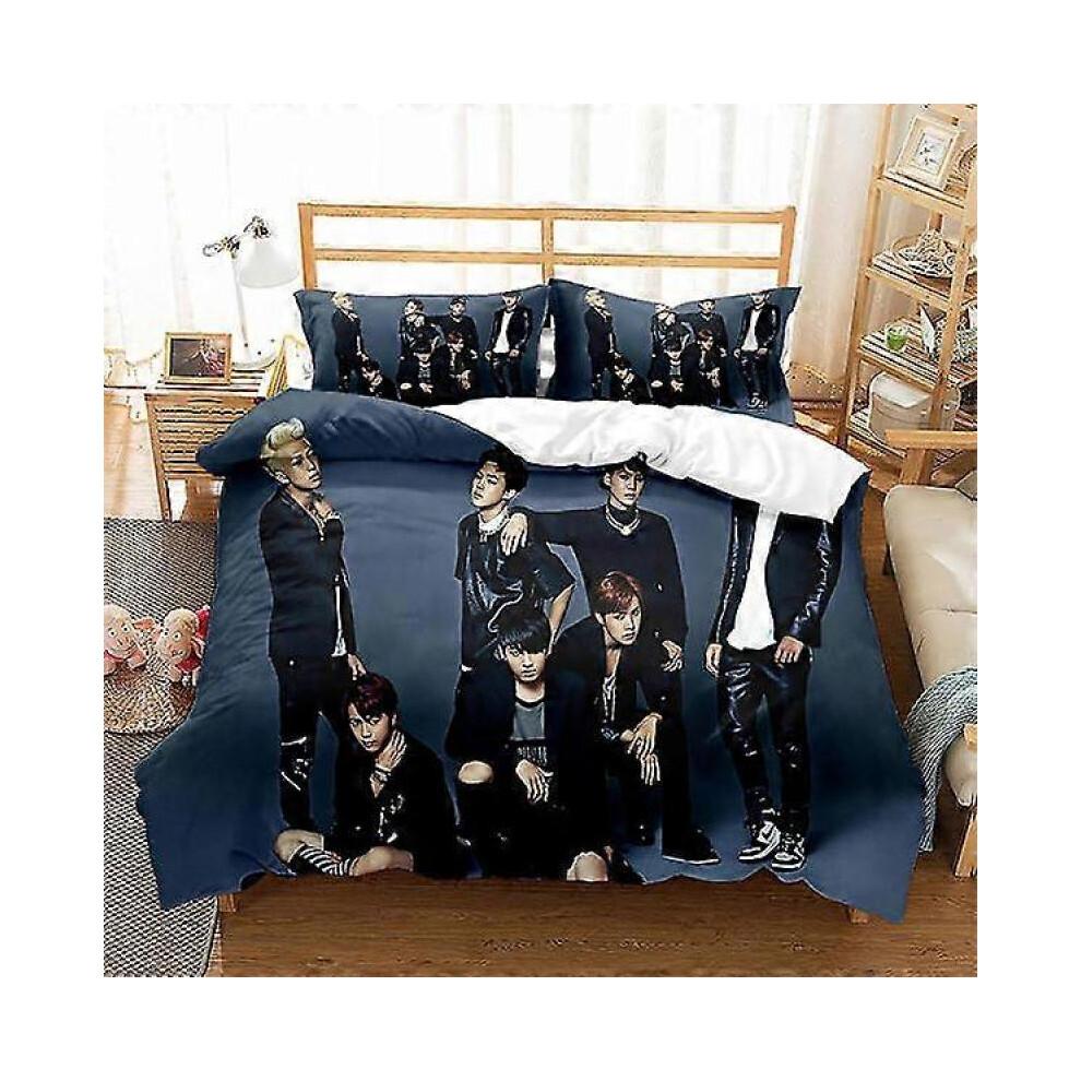 Bts 3d Printed Bedding Set Duvet Cover Pillowcase Kids Gift