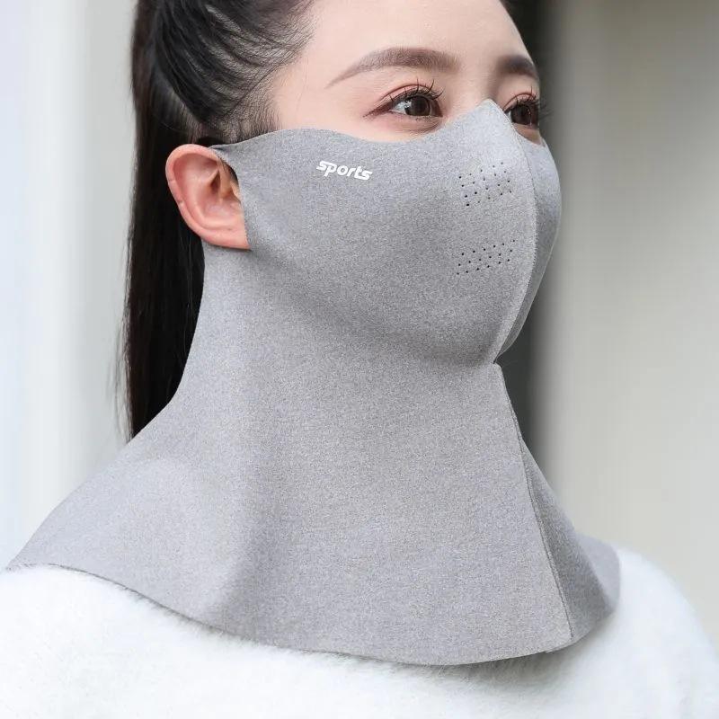Unisex Double-Sided Fleece Mask for Autumn/Winter - Breathable, Full Face Coverage, 3D Slimming, Eye Corner Protection